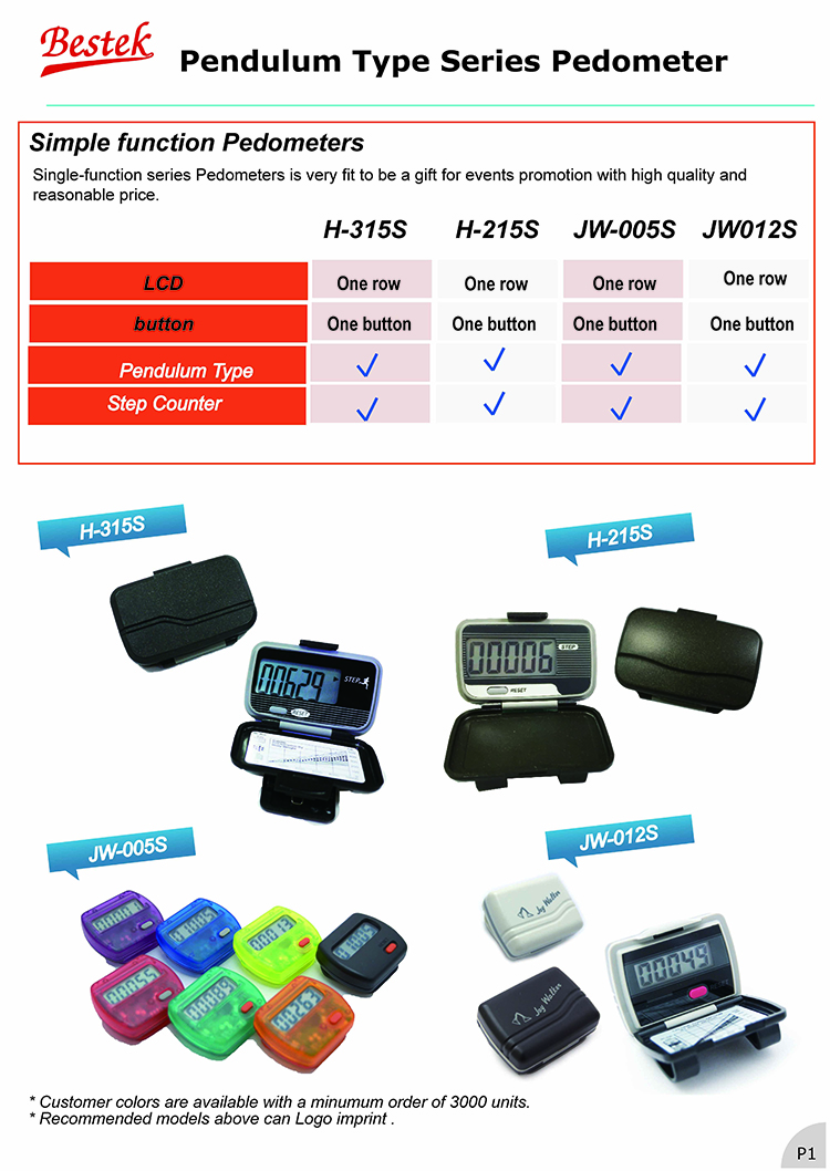 Promotional Pedometers